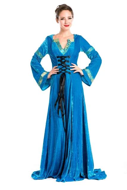 2019 Luxury European Medieval Retro British Aristocratic Court Dress Queen Princess Dress