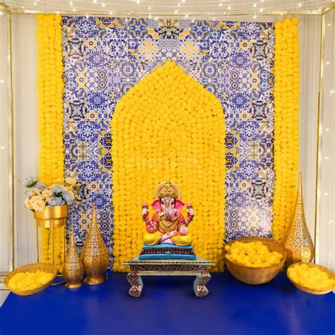easy ganpati decoration ideas  home