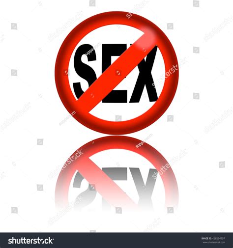 No Sex Sign D Rendering Stock Illustration Shutterstock