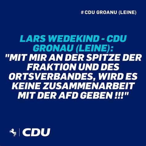 Klare Kante Und Klare Abgrenzung Zur AFD Des CDU OV Vorsitzenden