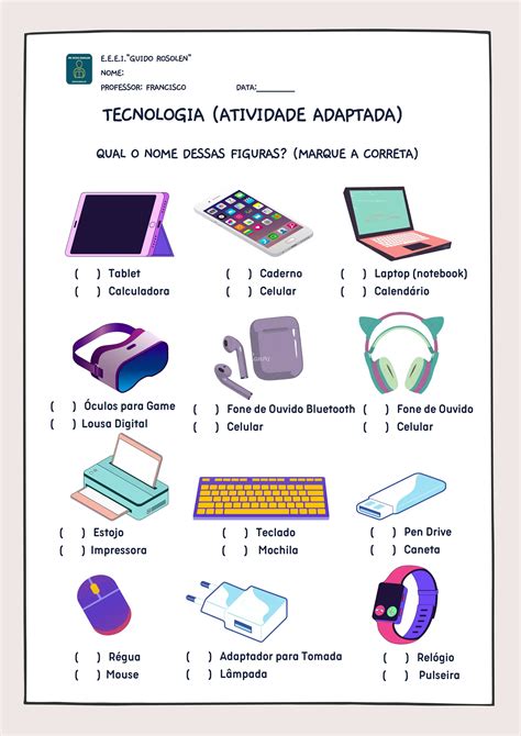 Atividades Sobre Tecnologia E Inovação Para Imprimir