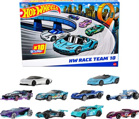 Buy Hot WheelsToy Cars Pack Of Race Cars Includes Scale Corvette Lamborghini McLaren