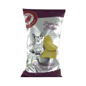 PRODUCTO ALCAMPO Patatas fritas onduladas con sabor jamón PRODUCTO