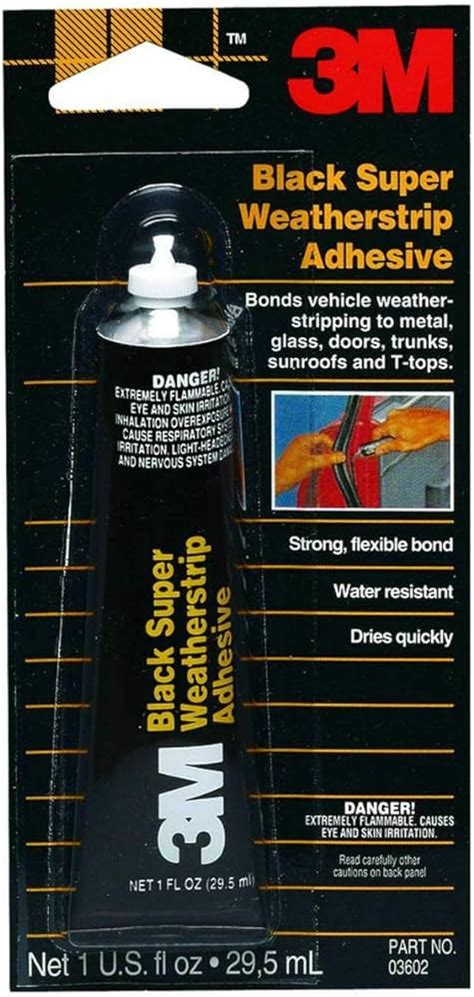 3m Black Super Weatherstrip Adhesive 03602 1 Oz 3m Weatherstrip