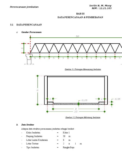 Perencanaan Jembatan Rangka Baja | PDF | Sains & Matematika