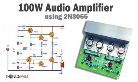 2N3055 Amplifier Circuit Diagram Electronics Projects TRONICSpro