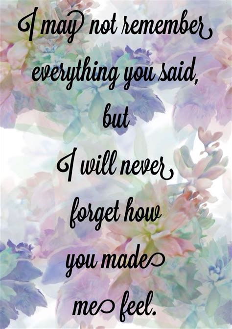 Inspirational Quote: Remembering Feelings
