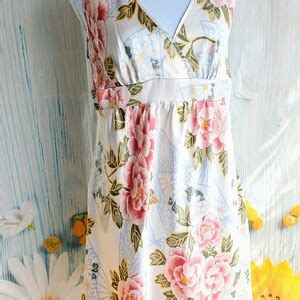 Vintage Lingerie Set Short Satin Floral Robe With Nightgown Ivy