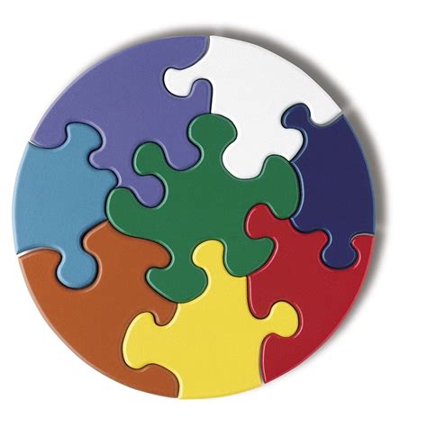 Circle Puzzles Kindergarten Printable - Anatomy Drawing Lessons