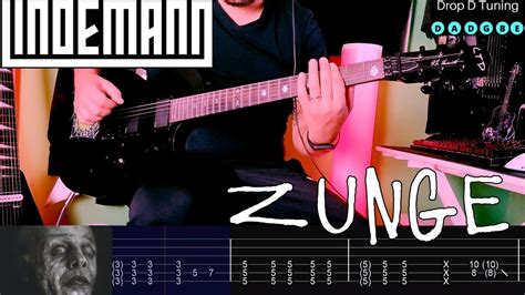 Till Lindemann Zunge Guitar Cover Tab Youtube