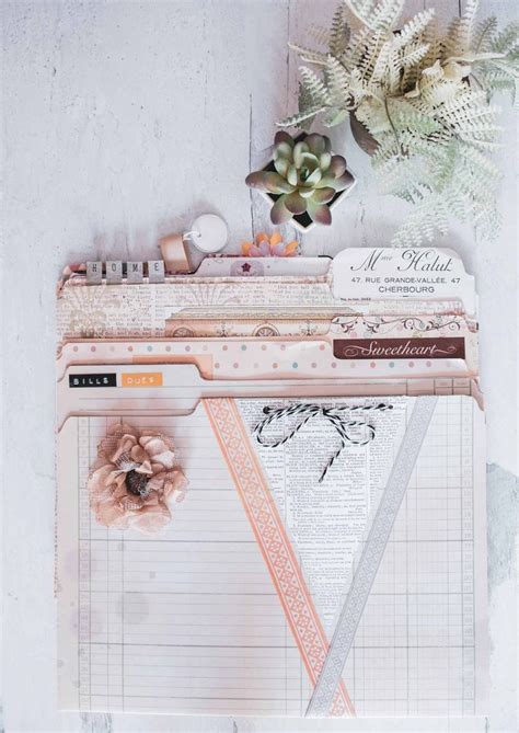 diy pretty file folders folder design folder diy folder decoration