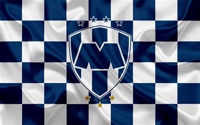 Download wallpapers CF Monterrey, 4k, logo, creative art, blue white ...