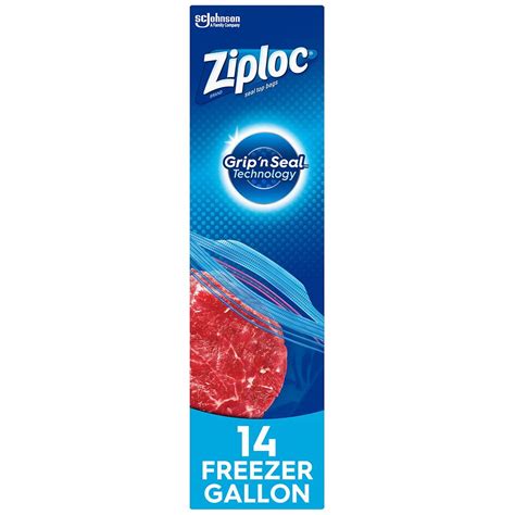 Ziploc Freezer Bags With Grip N Seal Technology Gallon Walgreens