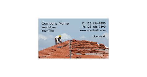 Roofing Business Cards | Zazzle