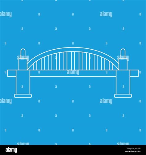 Bridge Icon Outline Style Stock Vector Image Art Alamy