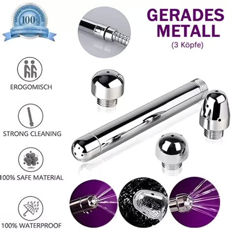 EINLAUF DUSCHE WINKEL Zauberstab mit 3 Köpfe für Anal Cleansing Colonic Douche EUR 12 69