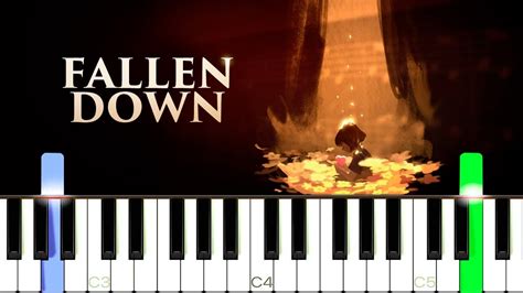 Fallen Down Toby Fox Piano Tutorial SHEET MUSIC MIDI YouTube