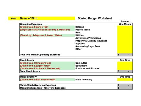 50 Best Startup Budget Templates (Free Download) ᐅ TemplateLab