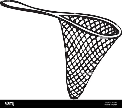 Fishing Net 3 Retro Clipart Illustration Stock Vector Image And Art Alamy
