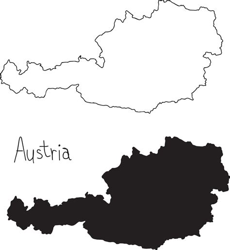 Map Of Austria Where In The World Is Austria Outline Maps Vector Maps