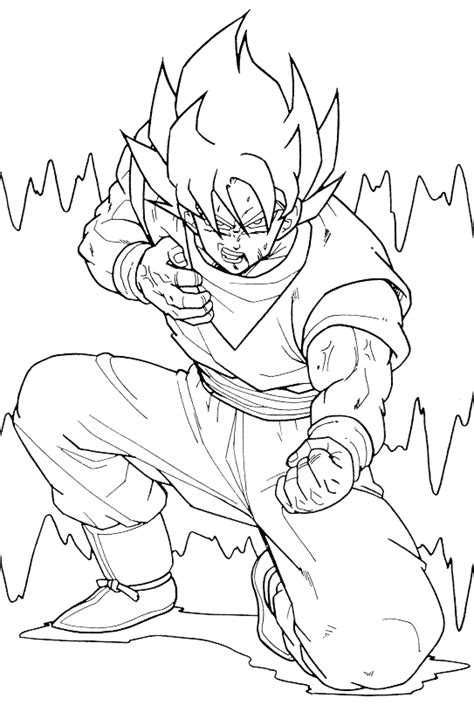 Desenhos Simples Para Crian As Para Colorir De Dragon Ball Z P Ginas