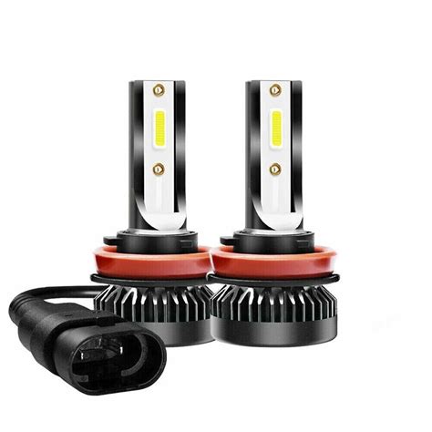 Set 2 Becuri Led H8 H9 H11 Mini 6000k 12000lm Emag Ro