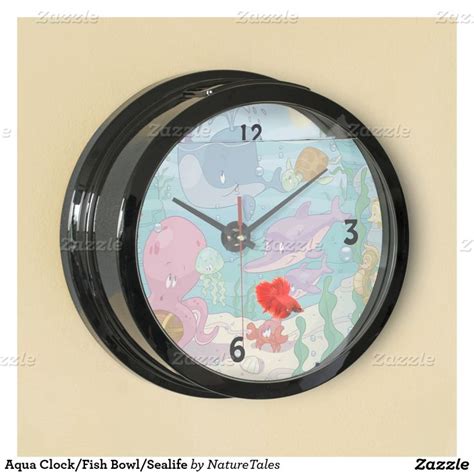 Aqua Clockfish Bowlsealife Fish Tank Clocks Fish Tank Abstract Clock