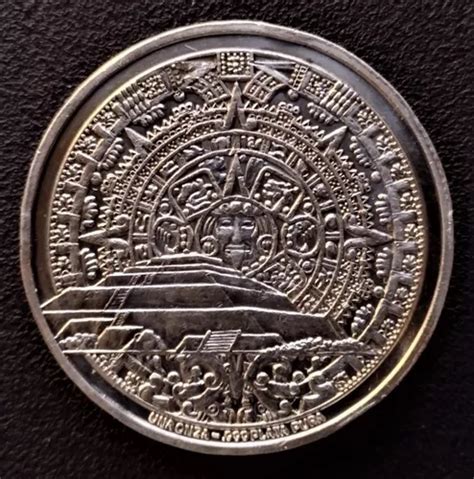 1 Onza De Plata Pura Pancho Villa Calendario Azteca MercadoLibre