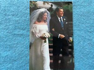 President Ronald Reagan and First Lady Nancy at the wedding...Postcard ...