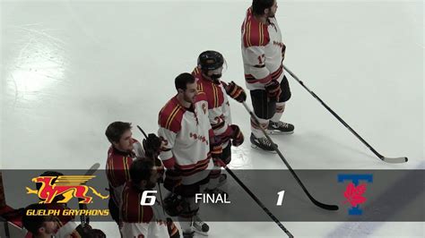 Guelph Gryphons Vs Toronto Varsity Blues Men S Hockey Highlights