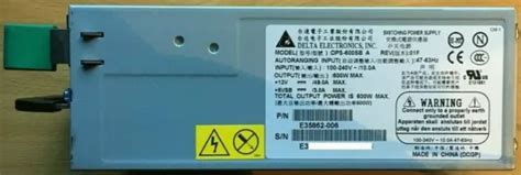 Delta Psu Dps Sb W Psu Hot Swap Rev A F P N E Picclick Uk