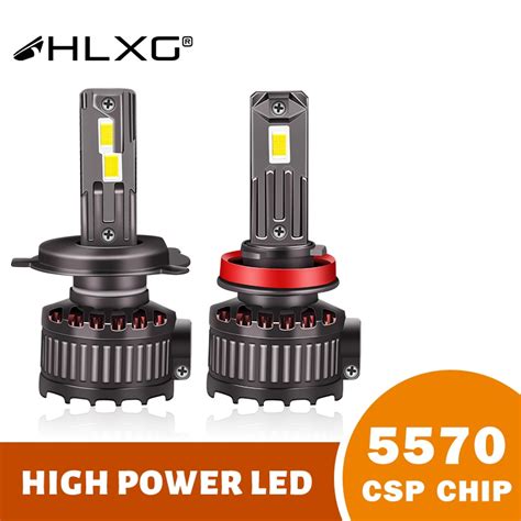 เทอรโบ 2ชน H7 H11 H4 LED Canbus ไฟหนา HB3 HB4 200W 60000LM หลอดไฟ