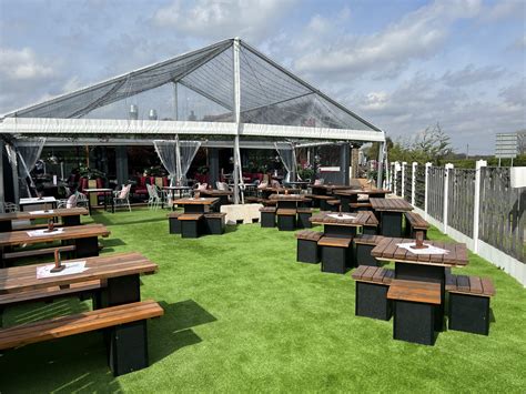 Outdoor Dining Area Blackrod Cherry Tree Blackrod