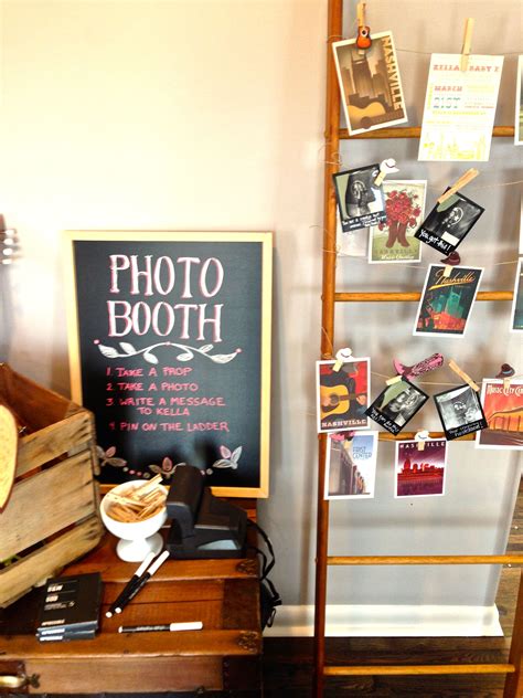 Nashville-themed Photo Booth Baby Shower | Baby shower photo booth