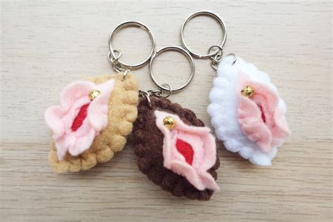 Mini Vagina Keychain Brownie Feminist Vulva Girl Power Etsy