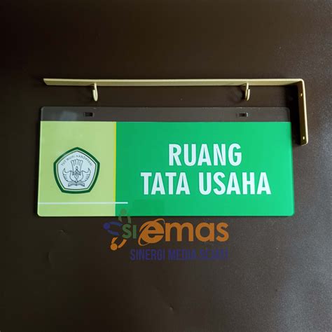 Jual Akrilik Papan Tanda Ruang Tata Usaha | Tanda Ruang TU Gantung