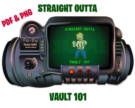 Personalized Fallout Pip Boy Design With Custom Quote And Perk Etsy