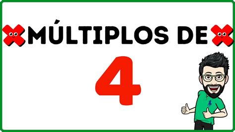 Quais São Os Múltiplos De 4 - Múltiplos de 4 - Quais são os múltiplos de 4 [Rápido e Fácil] - YouTube