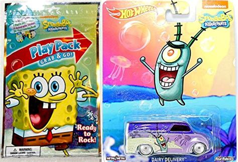 Buy Spongebob Play Pack Hot Wheels Dairy Delivery Set Nickelodeon Collectible Pop Culture Real