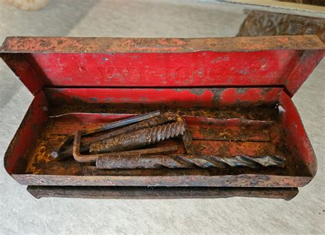 Vintage Snap Tool Box Kal 1096 Miniature Red Toolbox Etsy