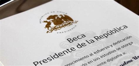 Postulación Beca Presidente De La República