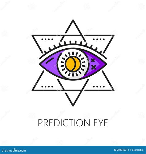 Providence Eye Witchcraft Magic Icon, Vector Sign Stock Vector