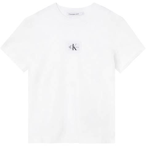 Calvin Klein Jeans Camiseta Badge Seaming Blanco Dressinn