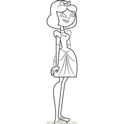 Ella Coloring Page for Kids - Free Total Drama Island Printable ...
