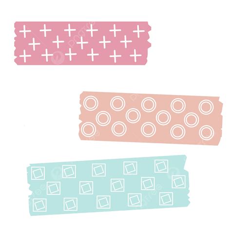 Colecci N De Vectores De Cinta Washi Pastel Png Vector De Cinta Washi