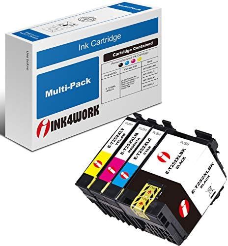 Ink4work 4 Pack Remanufactured Ink Cartridge Replacement For Epson 252xl 252 Xl