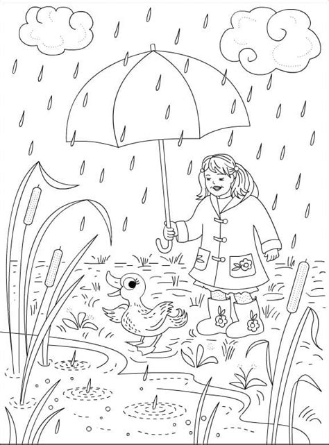 Coloriage Pluie Imprimer Sur Coloriageenfant