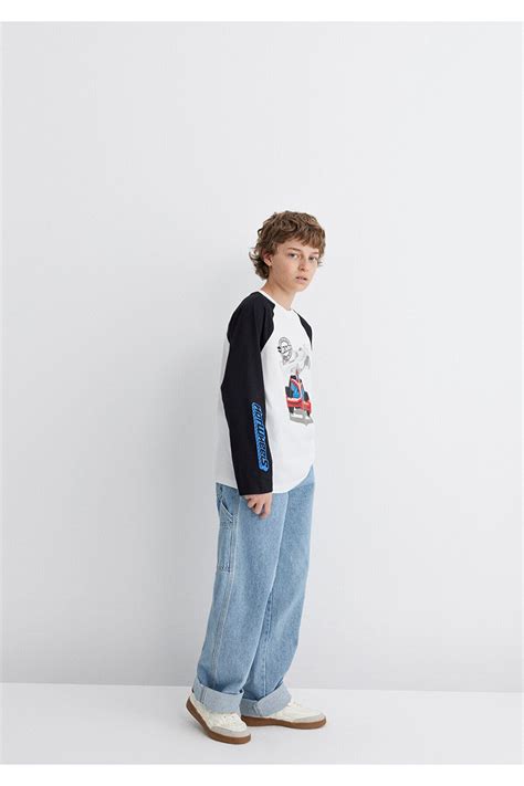 Mavi Hot Wheels Baskılı Tişört Loose Fit Bol Rahat Kesim Fiyatı Yorumları