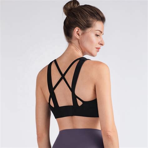 Women New Nude Yoga Sports Bra With Bud Bust And Seamless Clasp Running Shock Proof Sports