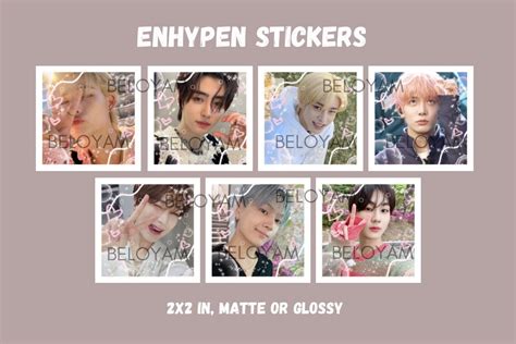 Enhypen Mail Stickers Etsy